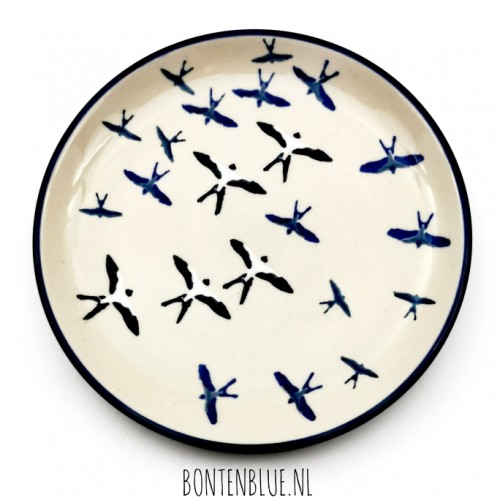 261 Bunzlau Pie dish Ø 16 cm decor Unikat 4832X