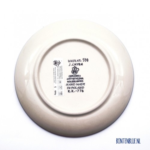 261 Bunzlau Pie dish Ø 16 cm decor Unikat 539X