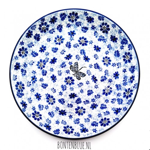 266 Bunzlau Lunch plate Ø 23,5 cm decor 1443X Dragonfly 266 Bunzlau Lunch plate Ø 23,5 cm decor 1443X Dragonfly