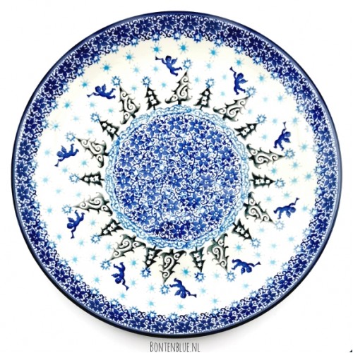 266 Bunzlau Lunch plate Ø 23,5 cm decor 1675X Kerst 266 Bunzlau Lunch plate Ø 23,5 cm decor 1675X Kerst