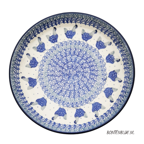 266 Bunzlau Lunch plate Ø 23,5 cm decor 2597X Chicken