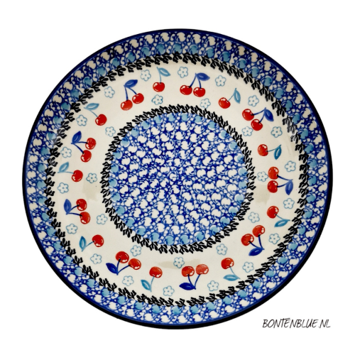 266 Bunzlau Lunch plate Ø 23,5 cm decor 2701X Cherry 266 Bunzlau Lunch plate Ø 23,5 cm decor 2701X Cherry