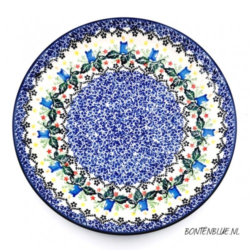 266 Bunzlau Lunch plate Ø 23,5 cm decor Unikat 4273X Kerst