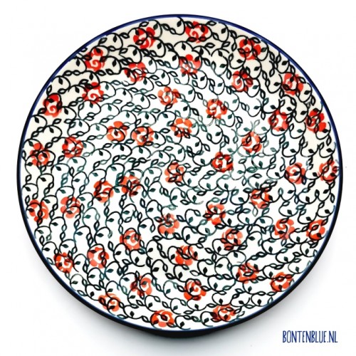 266 Bunzlau Lunch plate Ø 23,5 cm decor Unikat 539X