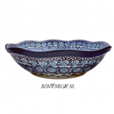 273 Bunzlau Ronde schaal L Ø 25,5 cm decor 3359X