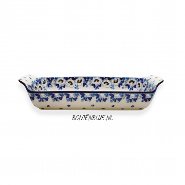 280 Bunzlau Ovenschaal M 18 x 32 cm decor 2222X Lady