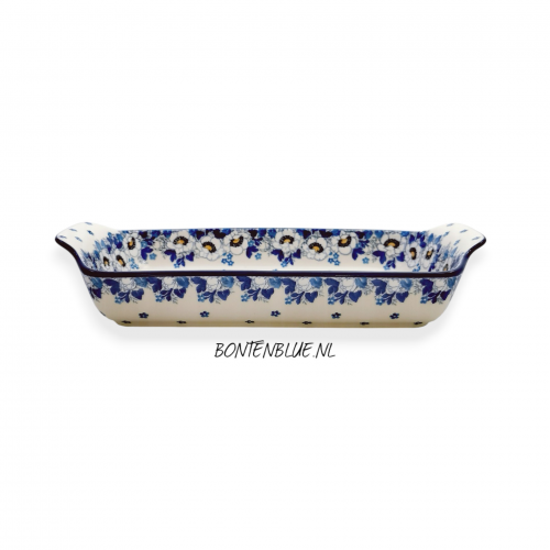 280 Bunzlau Ovenschaal M 18 x 32 cm decor 2222X Lady