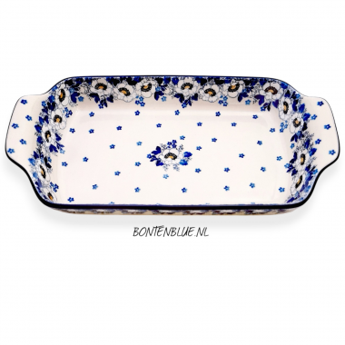 280 Bunzlau Ovenschaal M 18 x 32 cm decor 2222X Lady 280 Bunzlau Ovenschaal M 18 x 32 cm decor 2222X Lady