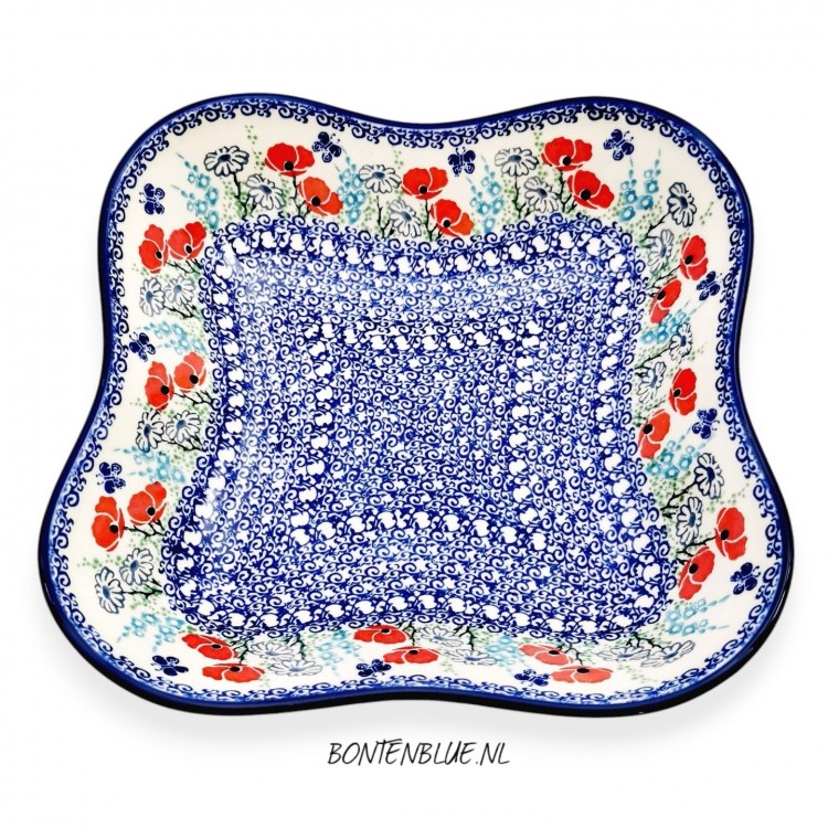 Pools Servies Vierkant gedeukt 284