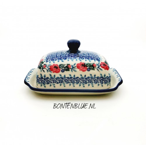 295 Bunzlau Botervloot L decor 3214X English Rose