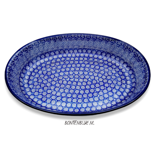 296 Bunzlau Ovale schaal XXL 2,6 Liter decor 884X Lace