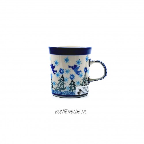 328 Bunzlau Rechte mok 150 ml decor 1675X Kerst