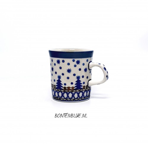 328 Bunzlau Straight mug 150 ml decor 339X Kerst