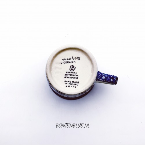 328 Bunzlau Straight mug 150 ml decor Unikat 4174X Kerst