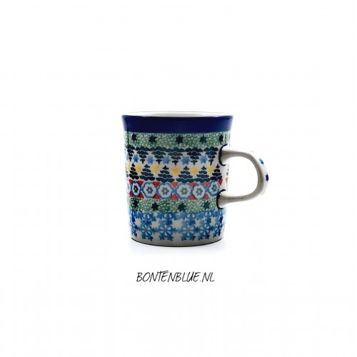 328 Bunzlau Straight mug 150 ml decor Unikat 4770X Kerst