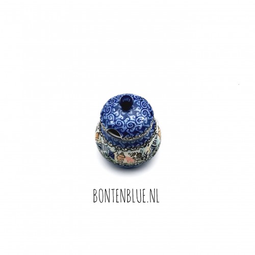 339 Bunzlau Storage jar S 250 ml decor Unikat 1899X