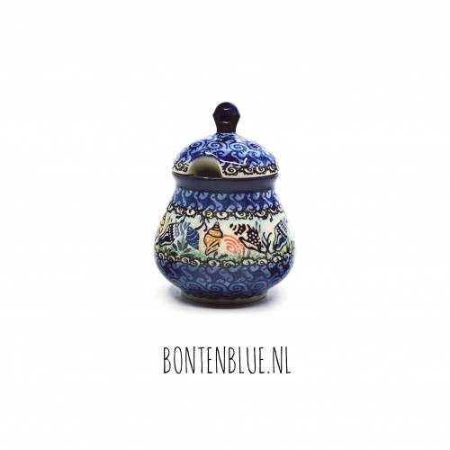 339 Bunzlau Storage jar S 250 ml decor Unikat 1899X