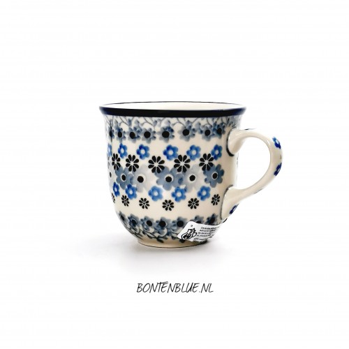 342 Bunzlau Tulip mug 180 ml decor 1817X  342 Bunzlau Tulip mug 180 ml decor 1817X