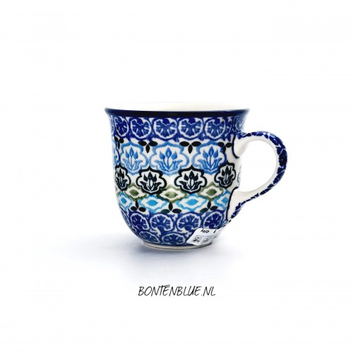 342 Bunzlau Tulip mug 180 ml decor 1858X  342 Bunzlau Tulip mug 180 ml decor 1858X