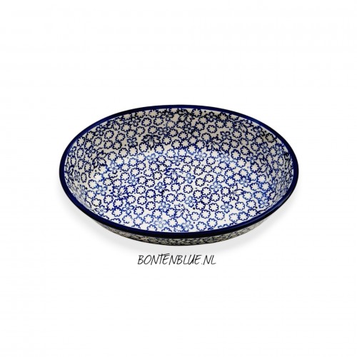 351 Bunzlau Ovale schaal S decor 3355X