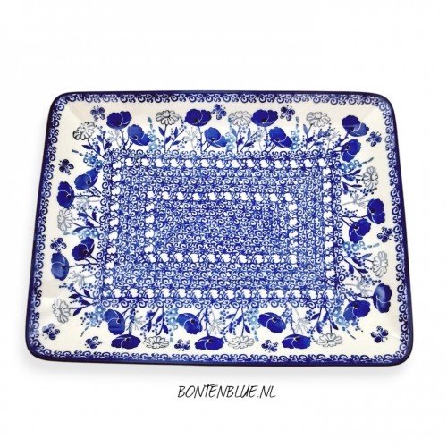 399 Bunzlau Serving dish L 21,5 x 27,5 cm decor 2900X