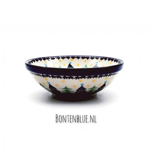 626 Bunzlau Yoghurt schaaltje Ø 14,5 cm decor 1284X Kerst