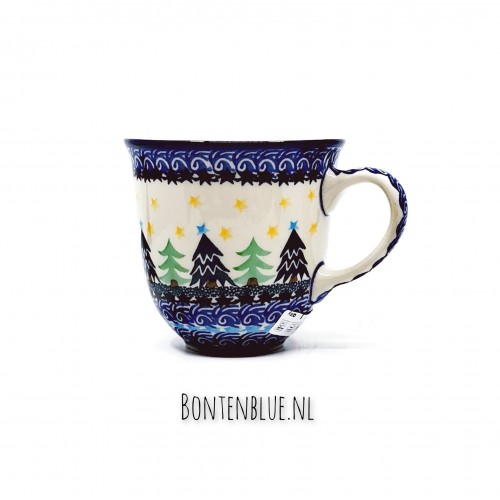 824 Bunzlau Tulipmug 300 ml decor 1284X Kerst 824 Bunzlau Tulipmug 300 ml decor 1284X Kerst