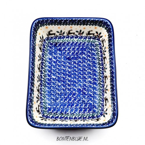 404 Bunzlau Oven dish M 1,8 Liter decor 1485X Kerst