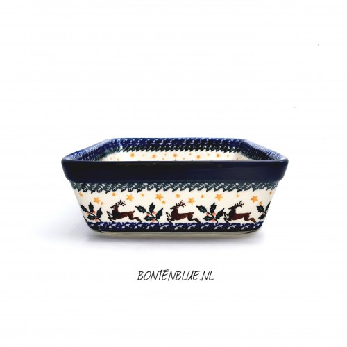 404 Bunzlau Oven dish M 1,8 Liter decor 1485X Kerst 404 Bunzlau Oven dish M 1,8 Liter decor 1485X Kerst