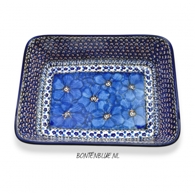 404 Bunzlau Ovenschaal M 1,8 Liter decor Unikat 408X 404 Bunzlau Ovenschaal M 1,8 Liter decor Unikat 408X