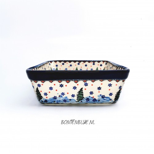 404 Bunzlau Oven dish M 1,8 Liter decor Unikat 4661X Kerst 404 Bunzlau Oven dish M 1,8 Liter decor Unikat 4661X Kerst