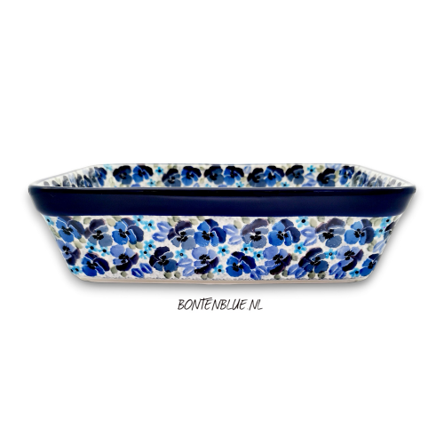 404 Bunzlau Oven dish M 1,8 Liter decor Unikat 4777X