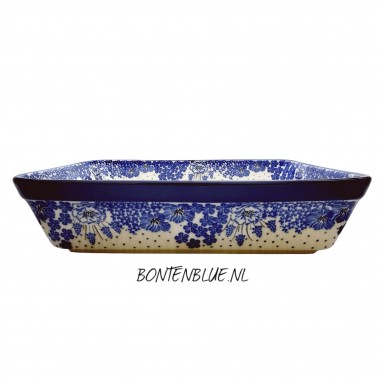 405 Bunzlau Ovenschaal L 2,5 Liter decor 1975X