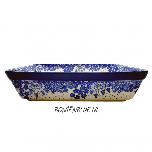 405 Bunzlau Ovenschaal L 2,5 Liter decor 1975X