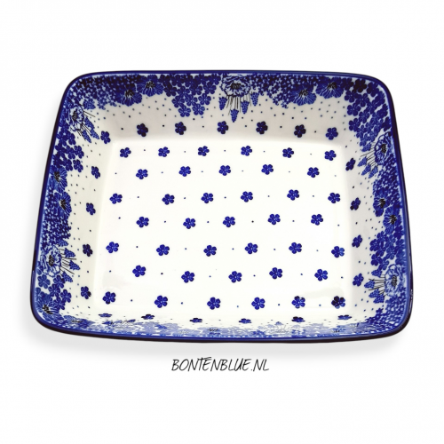 405 Bunzlau Ovenschaal L 2,5 Liter decor 1975X