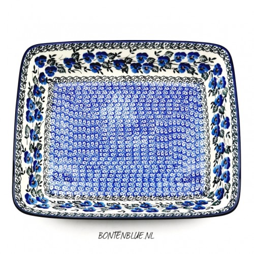 405 Bunzlau Ovenschaal L 2,5 Liter decor 2273X Blue Violin