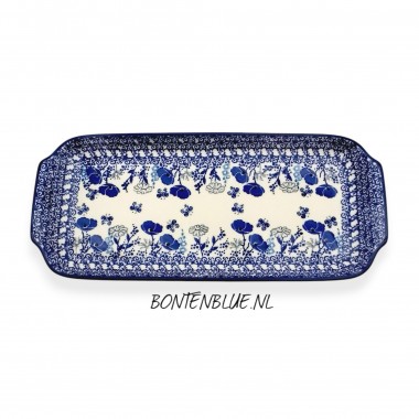 410 Bunzlau Cakeschaal L 31,5 cm decor 2900X