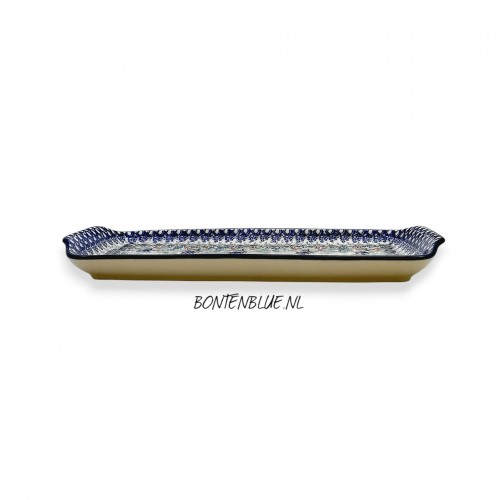 410 Bunzlau Cakeschaal L 31,5 cm decor 2913X