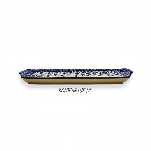 410 Bunzlau Cakeschaal L 31,5 cm decor 3312X