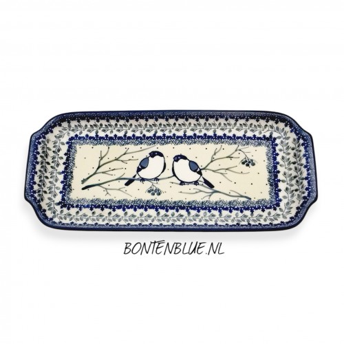 410 Bunzlau Cake dish L 31,5 cm decor Unikat 4830X