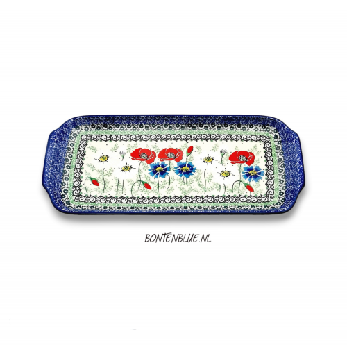 410 Bunzlau Cake dish L 31,5 cm decor Unikat 4968X