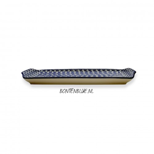 410 Bunzlau Cakeschaal L 31,5 cm decor 