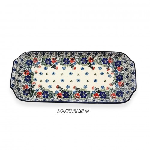 410 Bunzlau Cake dish L 31,5 cm decor 