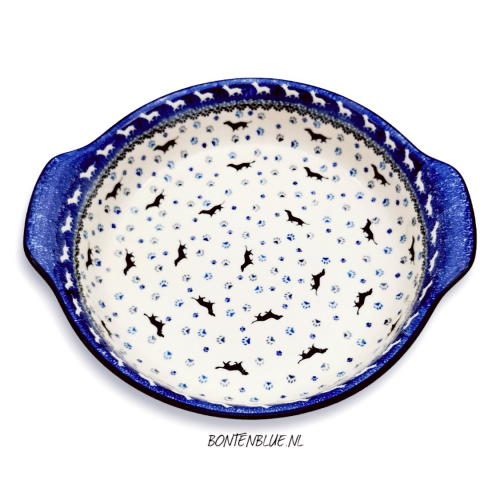 417 Round dish with ch L Ø 26,5 cm decor 2151X Teckel 417 Round dish with ch L Ø 26,5 cm decor 2151X Teckel