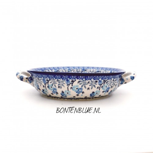 419 Bunzlau Ronde schaal met open hv S Ø 21 cm decor 3409X 419 Bunzlau Ronde schaal met open hv S Ø 21 cm decor 3409X