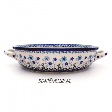 420 Bunzlau Ronde schaal met open hv  L Ø 27 cm decor 2785X Spring Hill