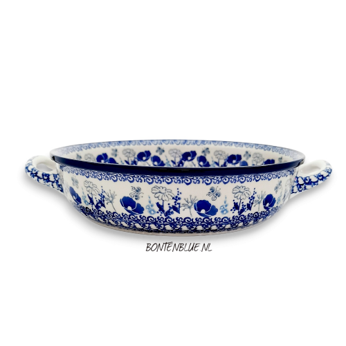 420 Bunzlau Round dish with open hd L Ø 27 cm decor 2900X