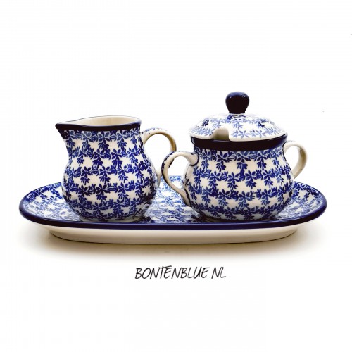 422 Bunzlau Melk en suiker op schaal decor 2790X