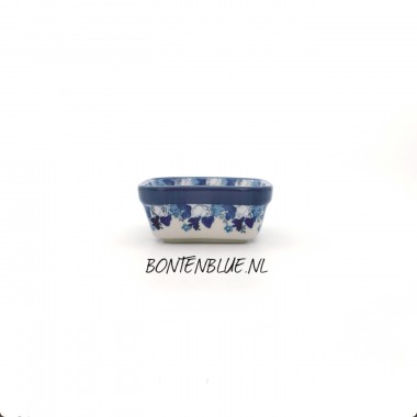428 Bunzlau Vierkante schaal S 150 ml decor 2222X Lady