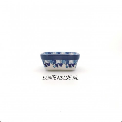 428 Bunzlau Vierkante schaal S 150 ml decor 2222X Lady